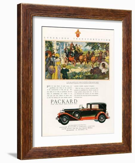 Packard, Magazine Advertisement, USA, 1930-null-Framed Giclee Print