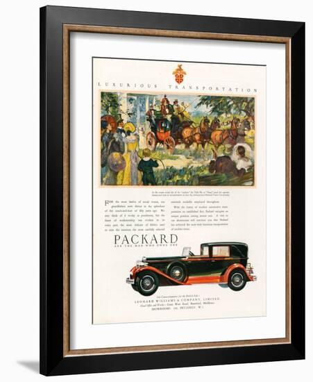 Packard, Magazine Advertisement, USA, 1930-null-Framed Giclee Print