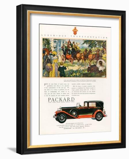 Packard, Magazine Advertisement, USA, 1930-null-Framed Giclee Print