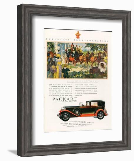 Packard, Magazine Advertisement, USA, 1930-null-Framed Giclee Print