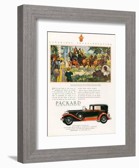 Packard, Magazine Advertisement, USA, 1930-null-Framed Giclee Print