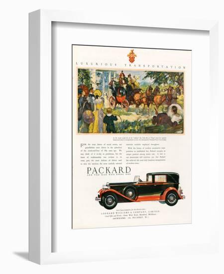 Packard, Magazine Advertisement, USA, 1930-null-Framed Giclee Print