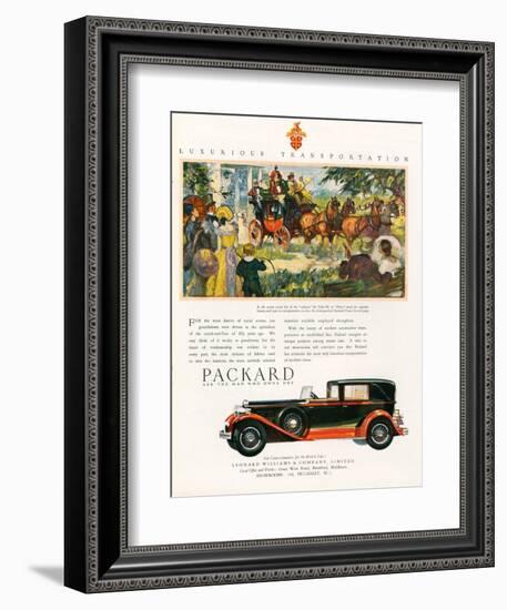 Packard, Magazine Advertisement, USA, 1930-null-Framed Giclee Print