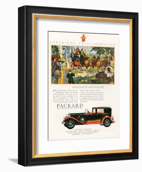 Packard, Magazine Advertisement, USA, 1930-null-Framed Giclee Print