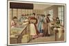 Packing Chocolates in a Factory-null-Mounted Giclee Print