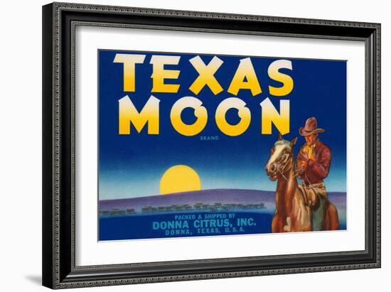 Packing Crate Label, Texas Moon-null-Framed Premium Giclee Print