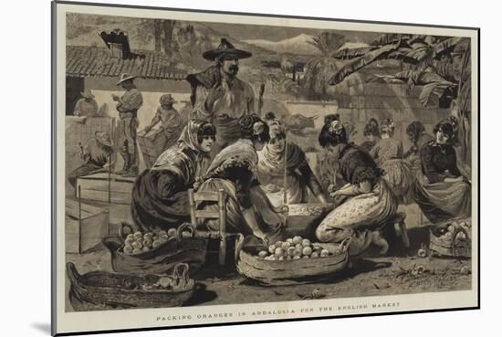 Packing Oranges in Andalusia for the English Market-Edwin Buckman-Mounted Giclee Print