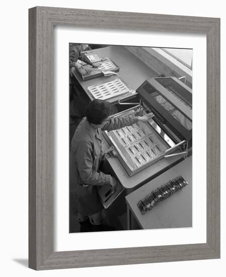 Packing Punches, Footprint Tools, Sheffield, South Yorkshire, 1968-Michael Walters-Framed Photographic Print