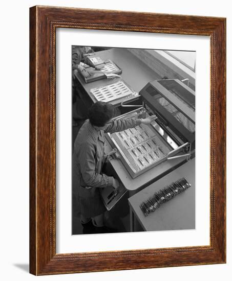 Packing Punches, Footprint Tools, Sheffield, South Yorkshire, 1968-Michael Walters-Framed Photographic Print