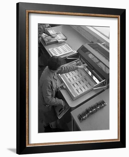 Packing Punches, Footprint Tools, Sheffield, South Yorkshire, 1968-Michael Walters-Framed Photographic Print