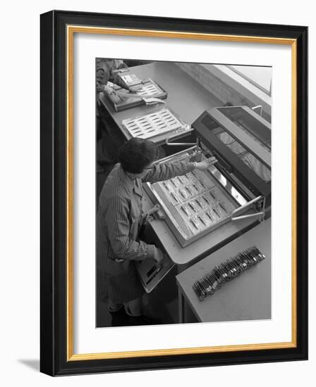 Packing Punches, Footprint Tools, Sheffield, South Yorkshire, 1968-Michael Walters-Framed Photographic Print