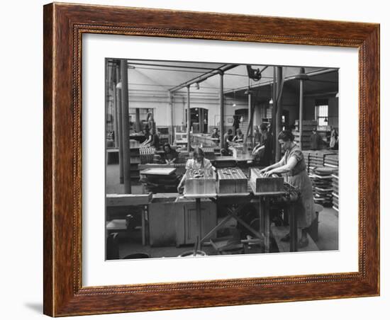 Packing Room in the Swedish Match Company Factory-Carl Mydans-Framed Photographic Print