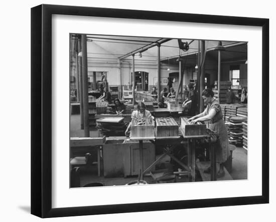 Packing Room in the Swedish Match Company Factory-Carl Mydans-Framed Photographic Print