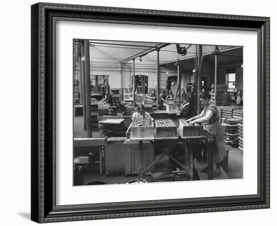 Packing Room in the Swedish Match Company Factory-Carl Mydans-Framed Photographic Print