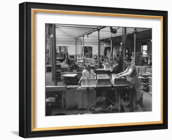 Packing Room in the Swedish Match Company Factory-Carl Mydans-Framed Photographic Print