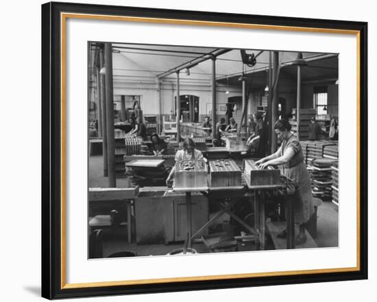 Packing Room in the Swedish Match Company Factory-Carl Mydans-Framed Photographic Print