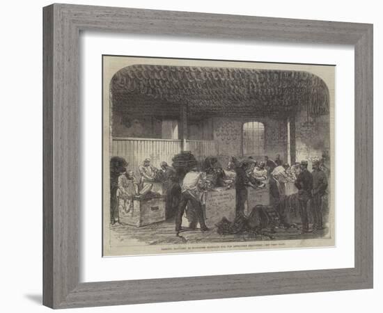 Packing Saddlery in Woolwich Dockyard for the Abyssinian Expedition-Charles Robinson-Framed Giclee Print