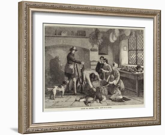 Packing the Christmas Hamper-Edward Duncan-Framed Giclee Print