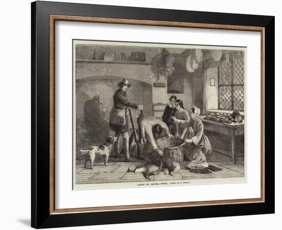 Packing the Christmas Hamper-Edward Duncan-Framed Giclee Print