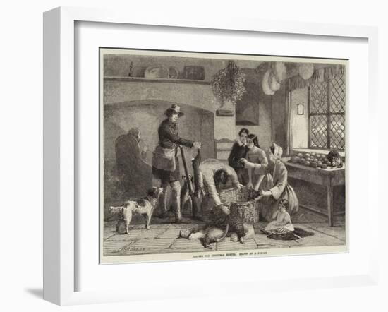 Packing the Christmas Hamper-Edward Duncan-Framed Giclee Print