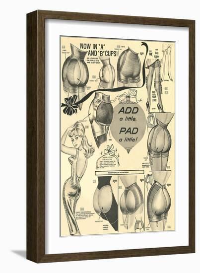 Padded Buttocks and Calves-null-Framed Art Print