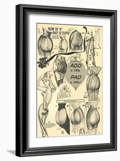 Padded Buttocks and Calves-null-Framed Art Print