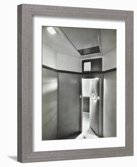 Padded Room, Saint Ebbas Hospital, Surrey, 1938-null-Framed Photographic Print