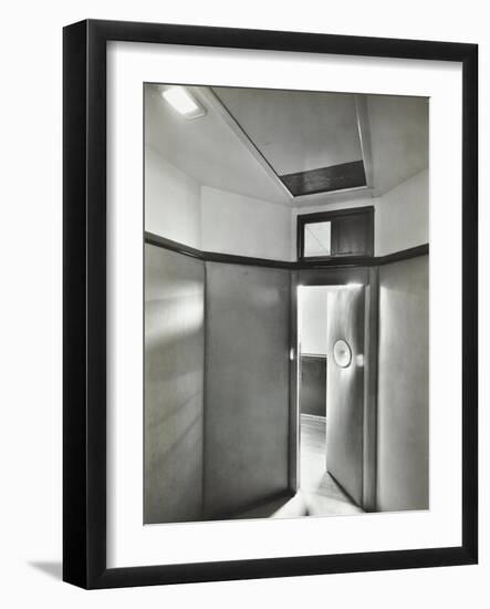 Padded Room, Saint Ebbas Hospital, Surrey, 1938-null-Framed Photographic Print