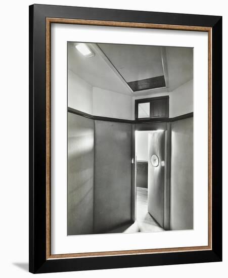 Padded Room, Saint Ebbas Hospital, Surrey, 1938-null-Framed Photographic Print