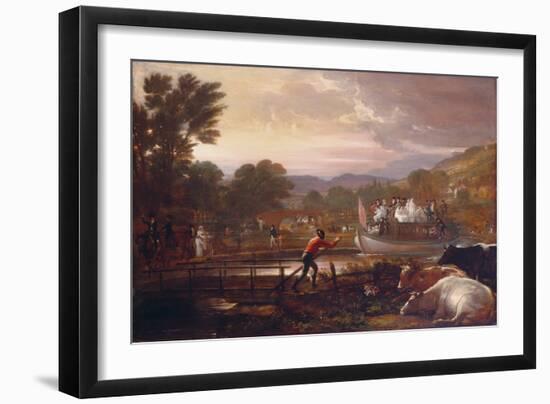 Paddington Canal, 1801 (Oil on Panel)-Benjamin West-Framed Giclee Print