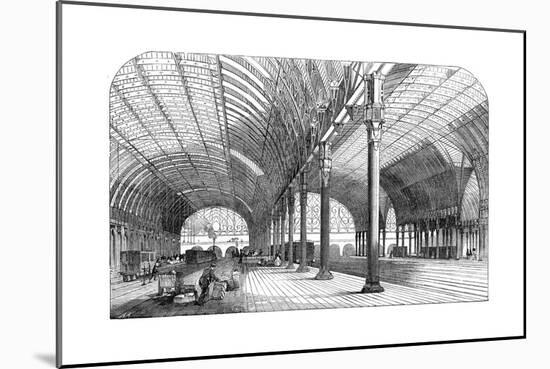 Paddington Station, the London Terminus of the Great Western Railway, 1854-null-Mounted Giclee Print