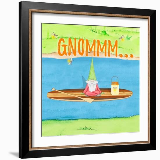 Paddle Boat Gnome-Hugo Edwins-Framed Art Print