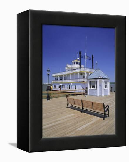 Paddle Steamer and Dock Master's Office, Alexandria, Virginia, USA-Jonathan Hodson-Framed Premier Image Canvas