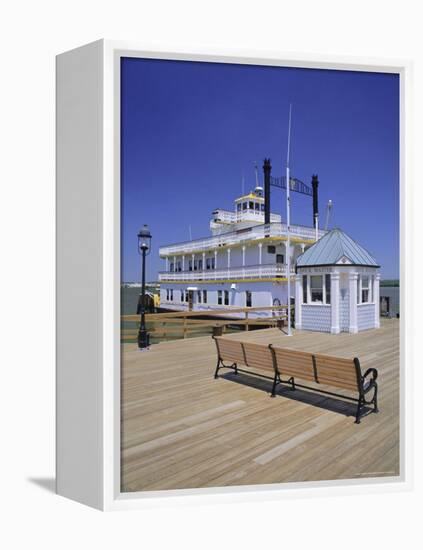 Paddle Steamer and Dock Master's Office, Alexandria, Virginia, USA-Jonathan Hodson-Framed Premier Image Canvas