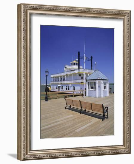 Paddle Steamer and Dock Master's Office, Alexandria, Virginia, USA-Jonathan Hodson-Framed Photographic Print