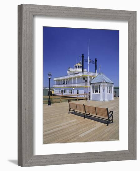 Paddle Steamer and Dock Master's Office, Alexandria, Virginia, USA-Jonathan Hodson-Framed Photographic Print