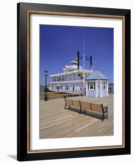 Paddle Steamer and Dock Master's Office, Alexandria, Virginia, USA-Jonathan Hodson-Framed Photographic Print