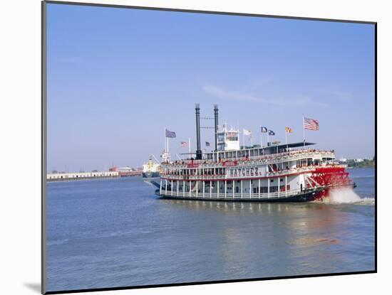 Paddle Steamer 'Natchez' on the Mississippi River, New Orleans, Louisiana, USA-Bruno Barbier-Mounted Photographic Print