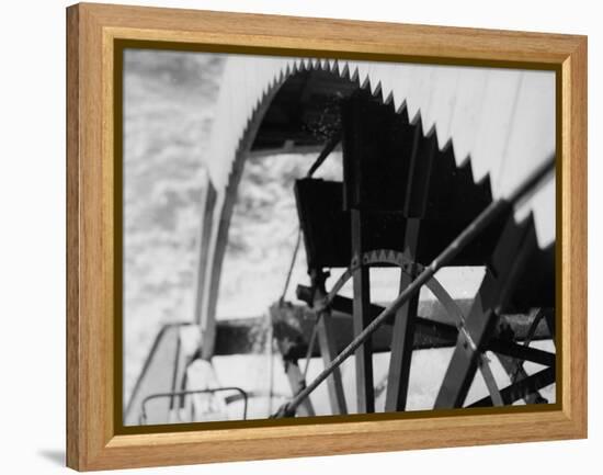 Paddle Wheel of S.S. Athabasca River-Margaret Bourke-White-Framed Premier Image Canvas