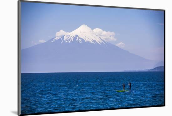 Paddleboarding on Llanquihue Lake-Matthew Williams-Ellis-Mounted Photographic Print