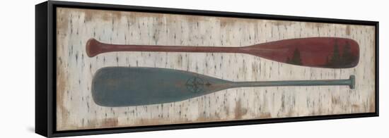 Paddles on Birchbark-Arnie Fisk-Framed Stretched Canvas