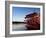 Paddlewheel Riverboat Julia Belle Swain on the Mississippi River, La Crosse, Wisconsin-Walter Bibikow-Framed Photographic Print