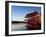 Paddlewheel Riverboat Julia Belle Swain on the Mississippi River, La Crosse, Wisconsin-Walter Bibikow-Framed Photographic Print