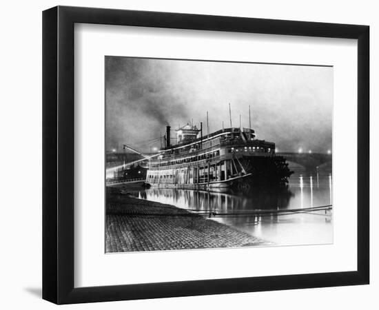 Paddlewheeler on the Mississippi-null-Framed Photographic Print