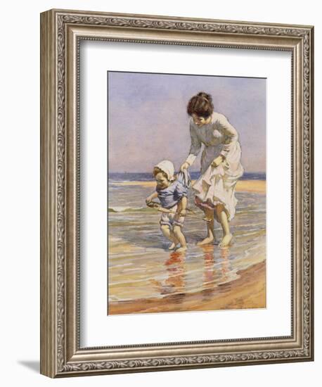 Paddling, 1915-William Kay Blacklock-Framed Giclee Print