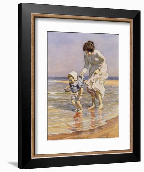 Paddling, 1915-William Kay Blacklock-Framed Giclee Print