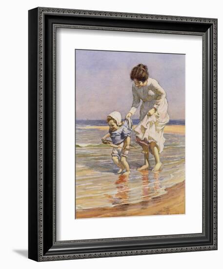 Paddling, 1915-William Kay Blacklock-Framed Giclee Print