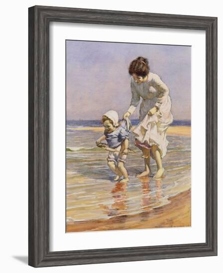 Paddling, 1915-William Kay Blacklock-Framed Giclee Print