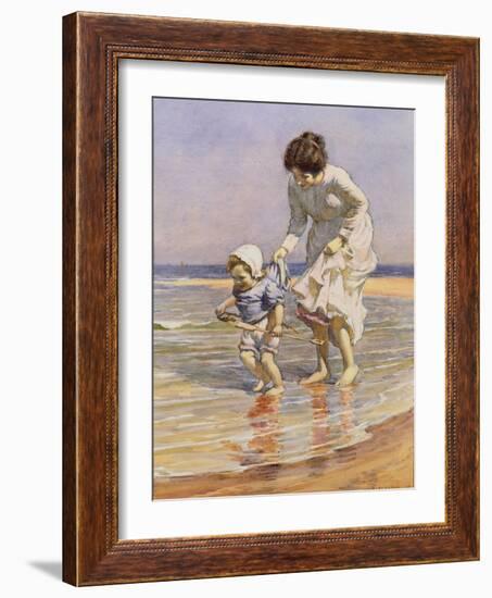 Paddling, 1915-William Kay Blacklock-Framed Giclee Print