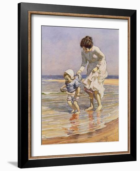 Paddling, 1915-William Kay Blacklock-Framed Giclee Print